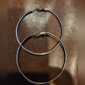 Elegant Silver Hoop Earrings